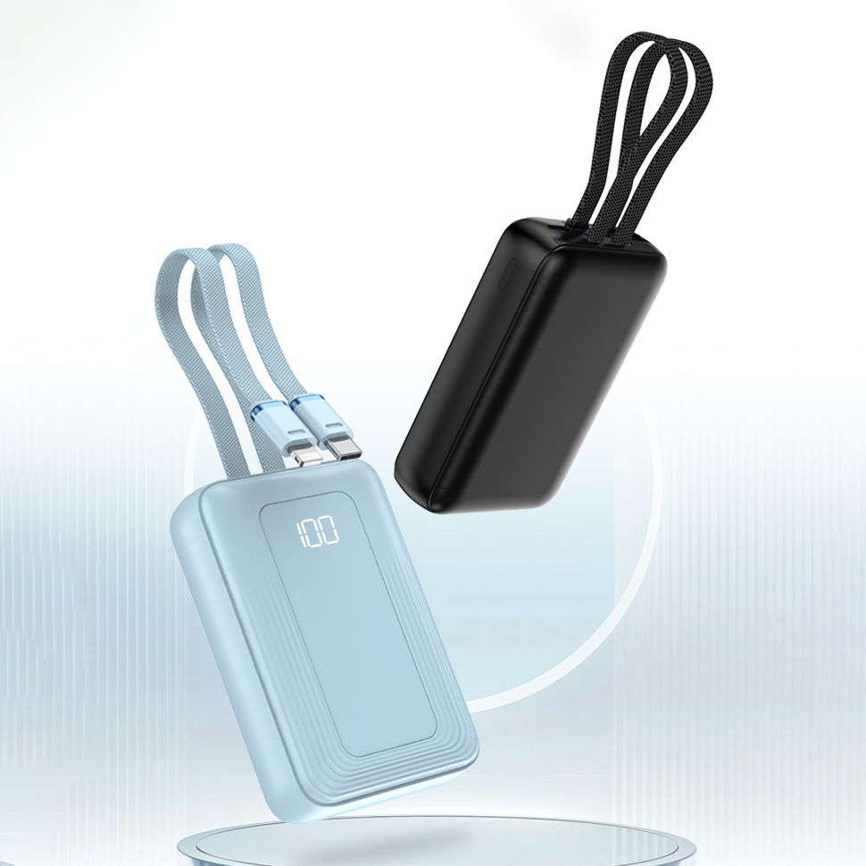 Custom Logo Dual-wire portable power bank | Premium Corporate Gifts and Promotional Gifts