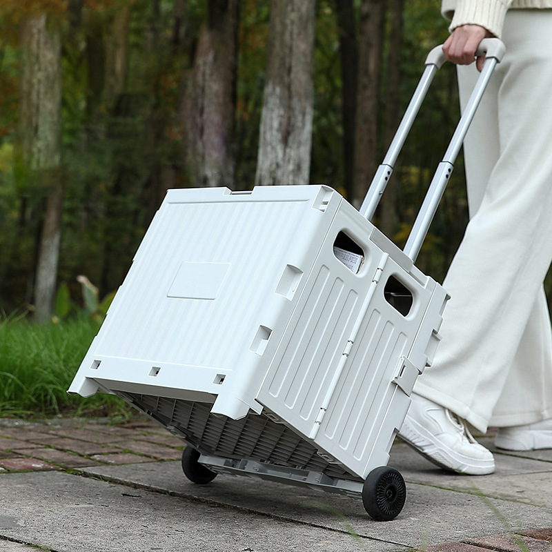 Custom Logo Two-wheel portable folding trolley storage box | Premium Corporate Gifts and Promotional Gifts