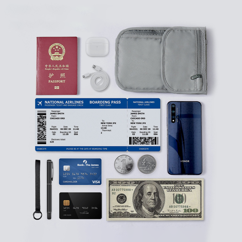 Custom Logo Anti-theft Card Pack Passport Storage Bag | Premium Corporate Gifts and Promotional Gifts