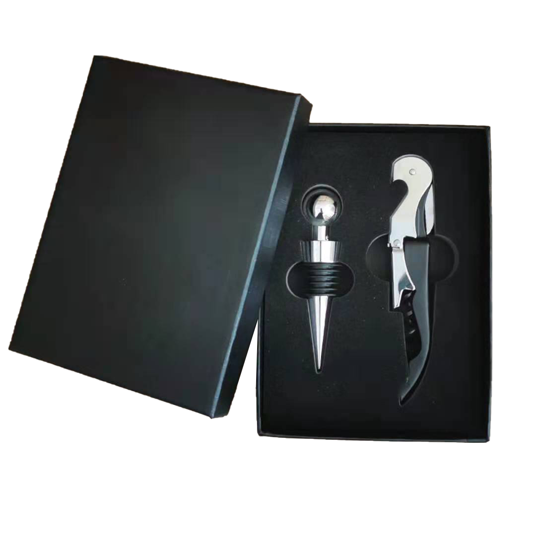 Custom Logo Red wine corkscrew two-piece gift box | Premium Corporate Gifts and Promotional Gifts