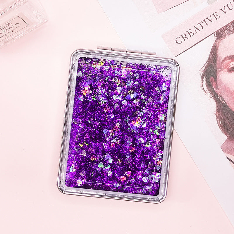 Custom Logo Sequin Quicksand Mirror | Premium Corporate Gifts and Promotional Gifts