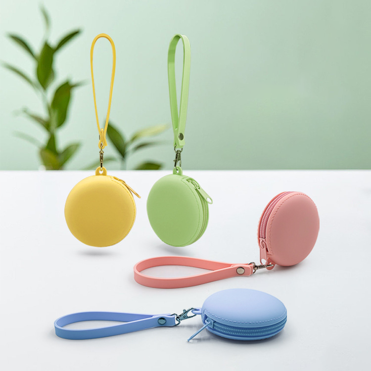 Custom Logo Round Lanyard Silicone Coin Purse | Premium Corporate Gifts and Custom Gifts