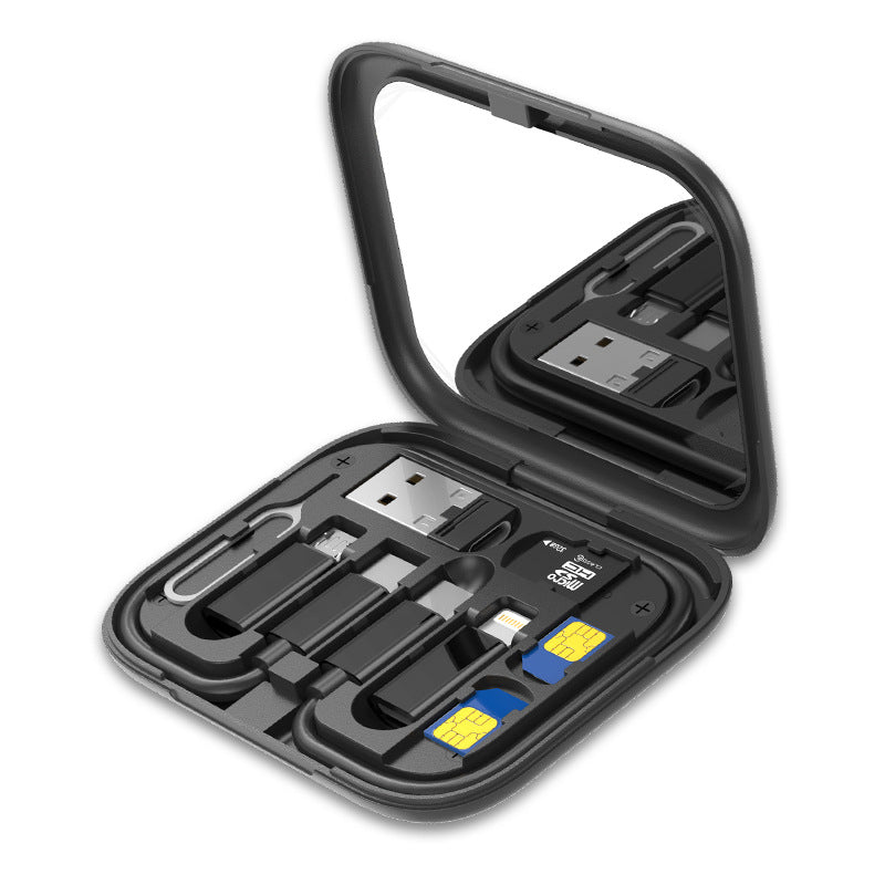 Custom Logo Small square multi-functional data cable storage box | Premium Corporate Gifts and Promotional Gifts