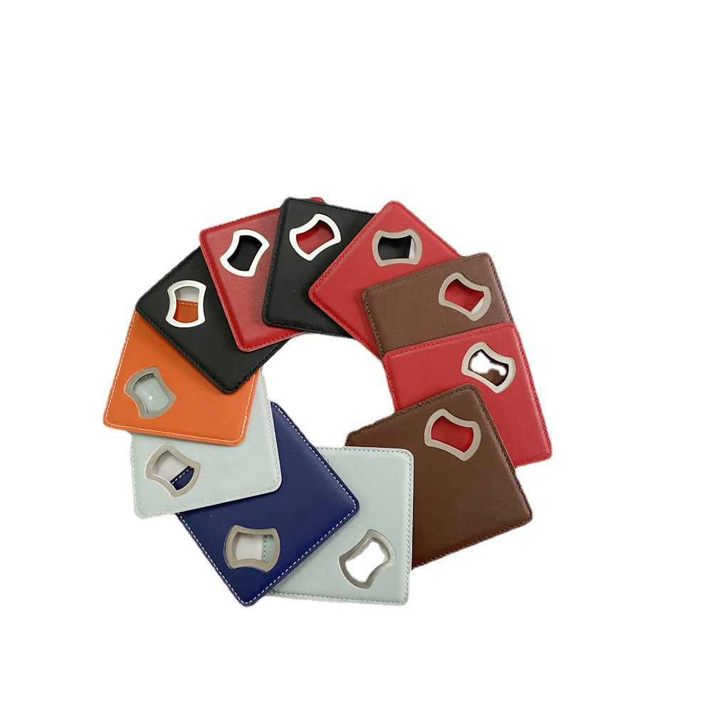 Custom Logo Leather Bottle Opener Coaster | Premium Corporate Gifts and Promotional Gifts