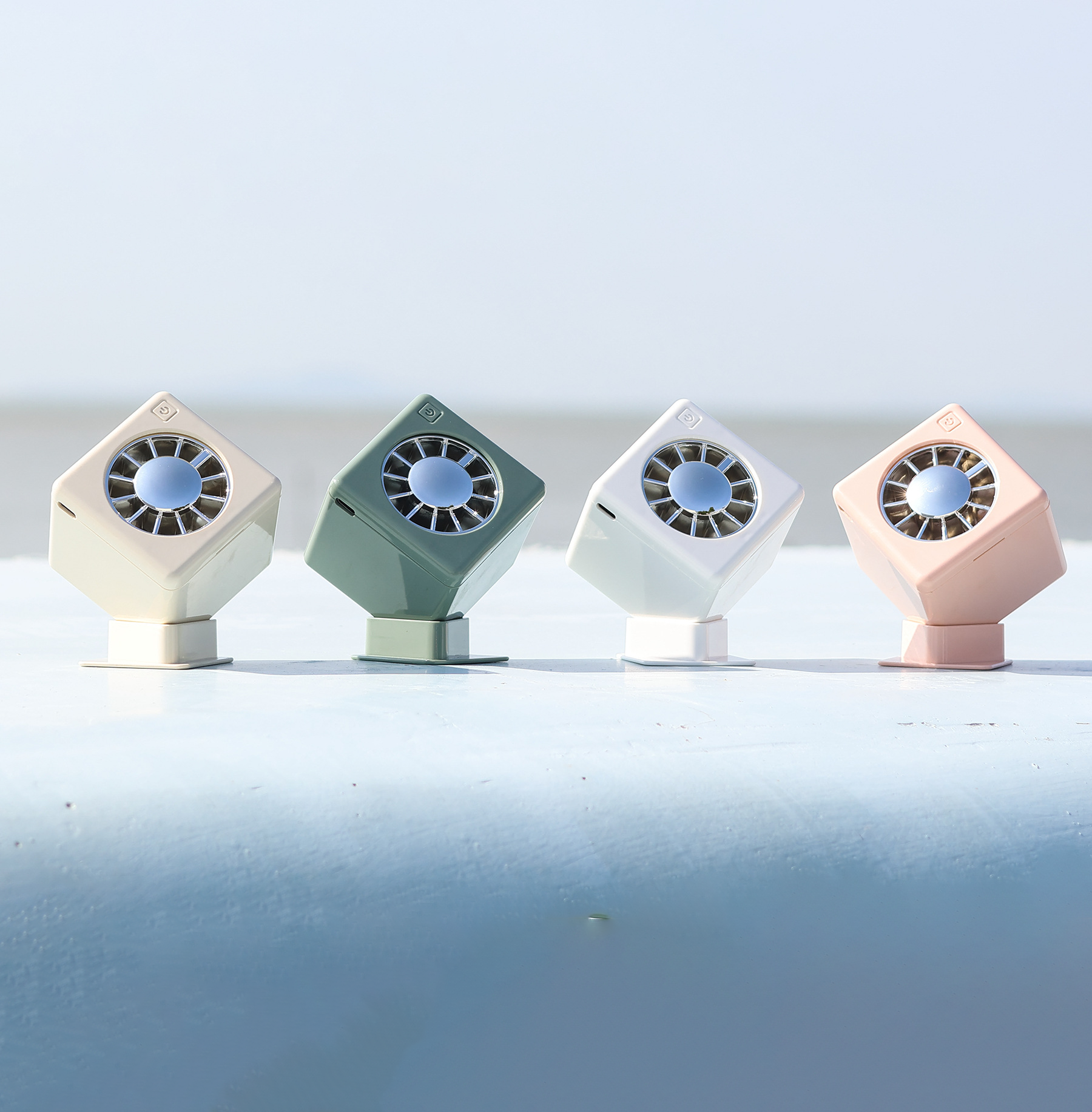 Custom Logo Office Square Desk Fan | Premium Corporate Gifts and Custom Gifts