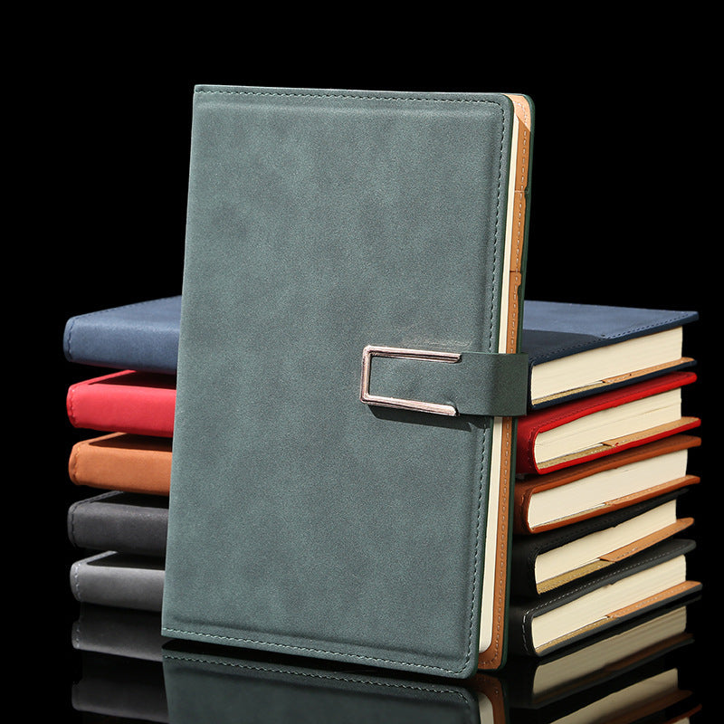 Custom Logo Faux leather U-buckle notebook | Premium Corporate Gifts and Promotional Gifts