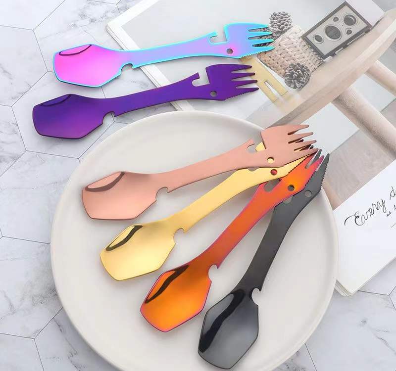 Custom Logo Metal Camping Multifunctional Tableware | Premium Corporate Gifts and Promotional Gifts