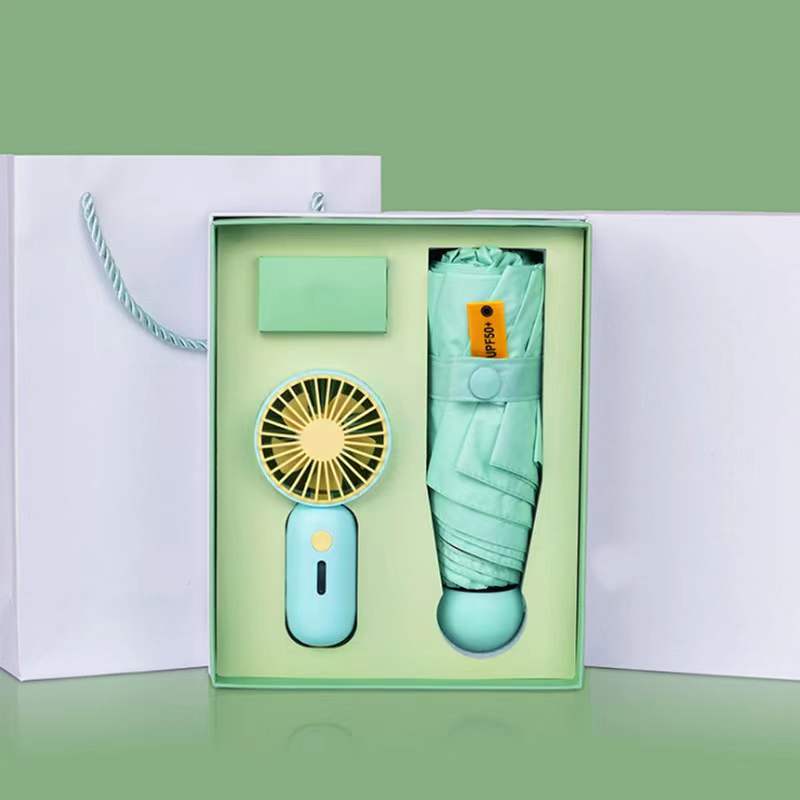 Custom Logo Colorful Mini Fan Business Gift Box | Premium Corporate Gifts and Promotional Gifts