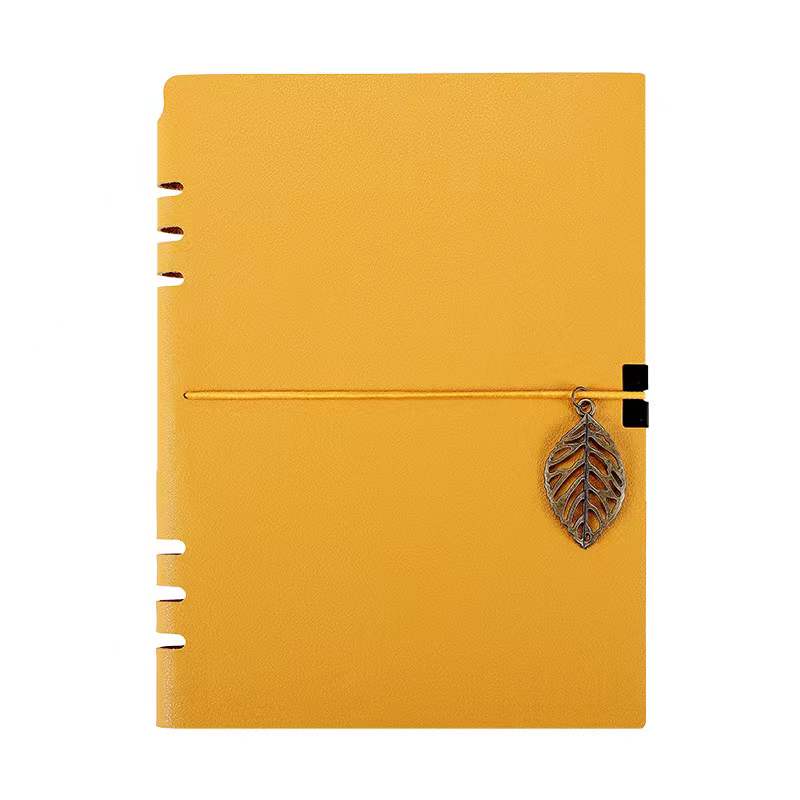Custom Logo Leather leaf strap notebook | Premium Corporate Gifts and Promotional Gifts