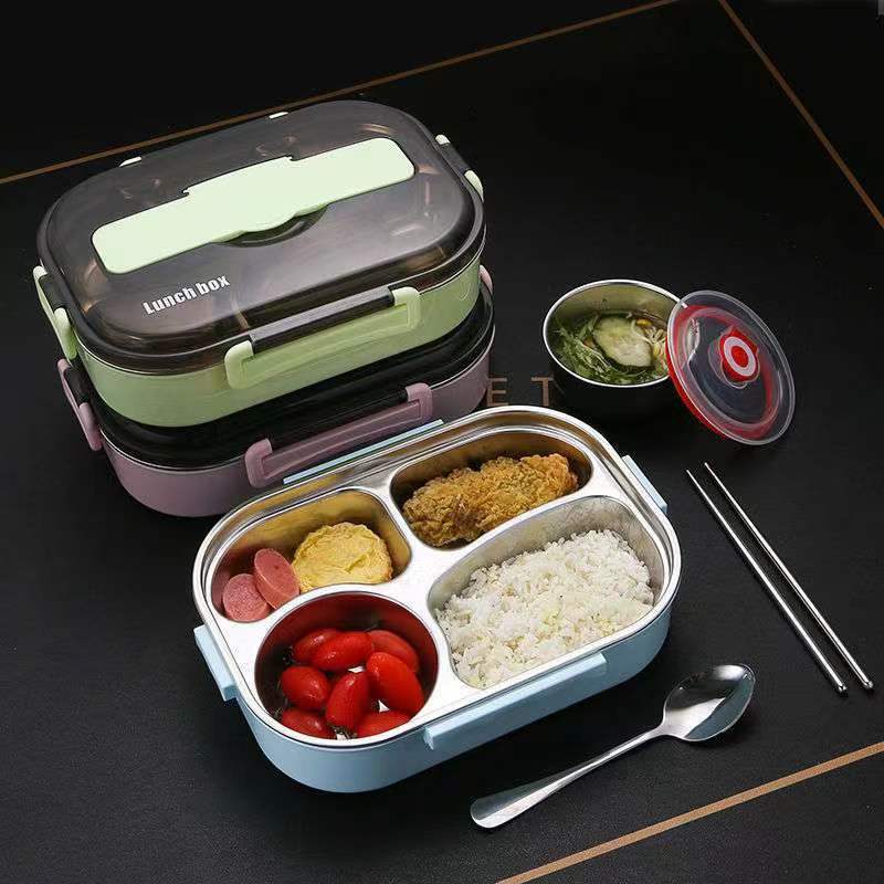 Custom Logo Textured Stainless Steel Bento Lunch Box | Premium Corporate Gifts and Promotional Gifts