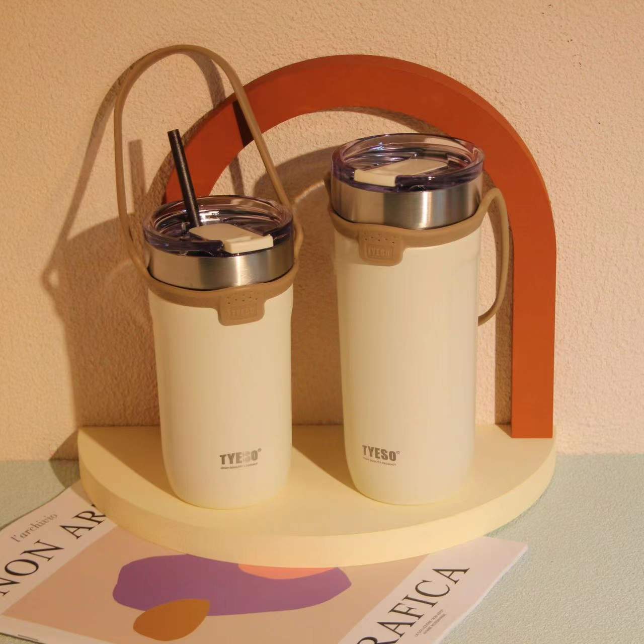 Custom Logo Textured handheld stainless steel coffee cup | Premium Corporate Gifts and Promotional Gifts