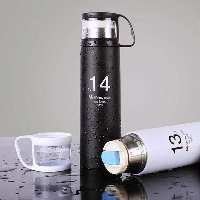 Custom Logo Stainless steel vacuum insulated cup with cup | Premium Corporate Gifts and Promotional Gifts