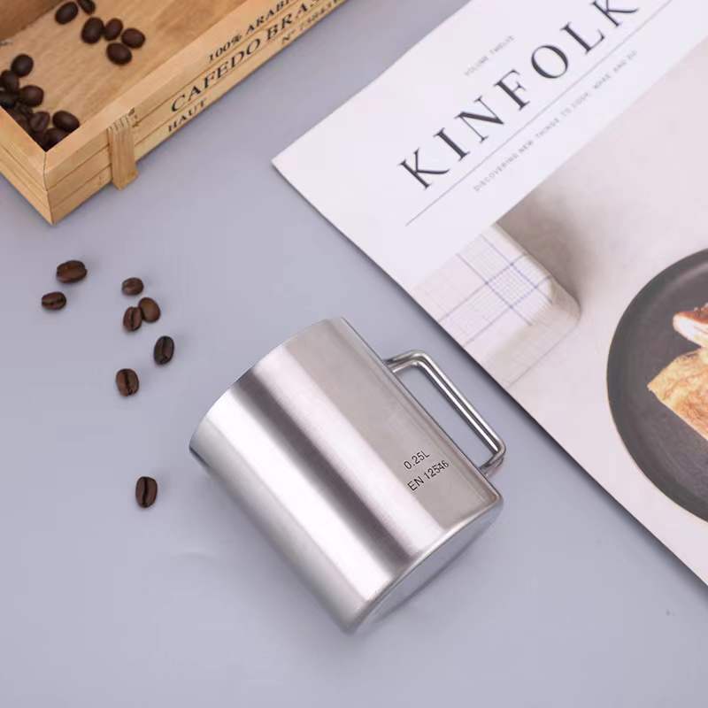 Custom Logo Textured stainless steel camping coffee cup | Premium Corporate Gifts and Promotional Gifts