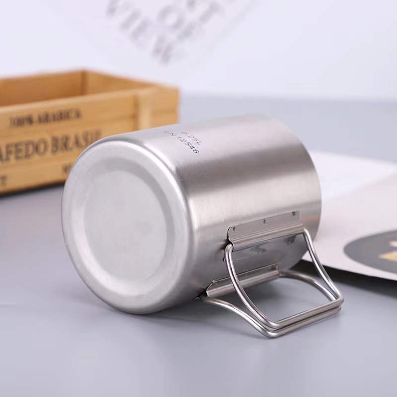 Custom Logo Textured stainless steel camping coffee cup | Premium Corporate Gifts and Promotional Gifts