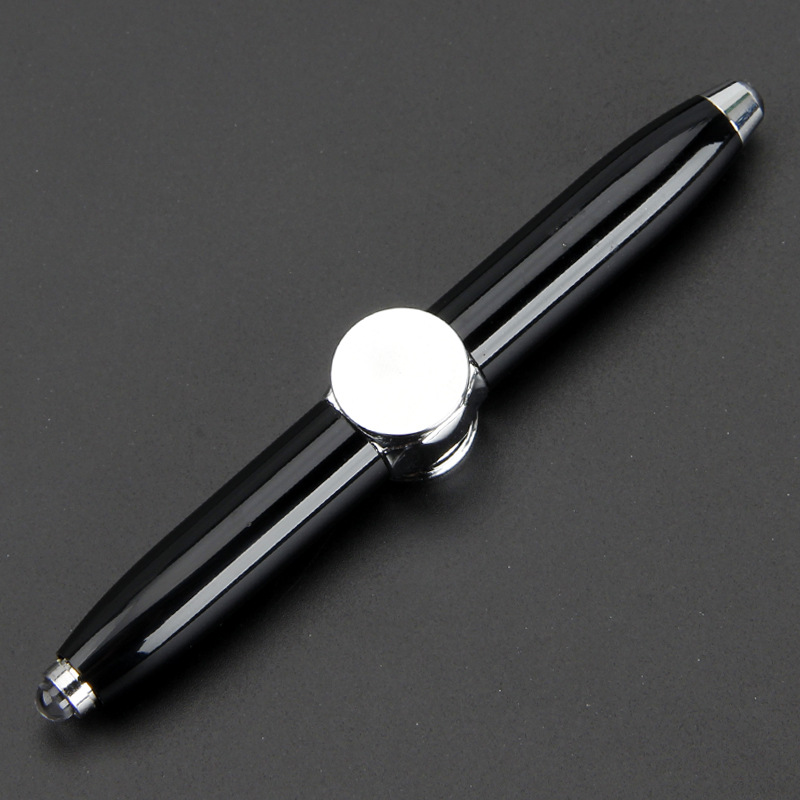 Custom Logo Fidget Spiral Turning Light Ballpoint Pen | Premium Corporate Gifts and Promotional Gifts