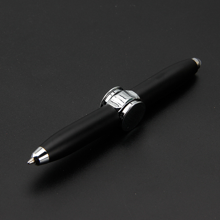 Custom Logo Fidget Spiral Turning Light Ballpoint Pen | Premium Corporate Gifts and Promotional Gifts
