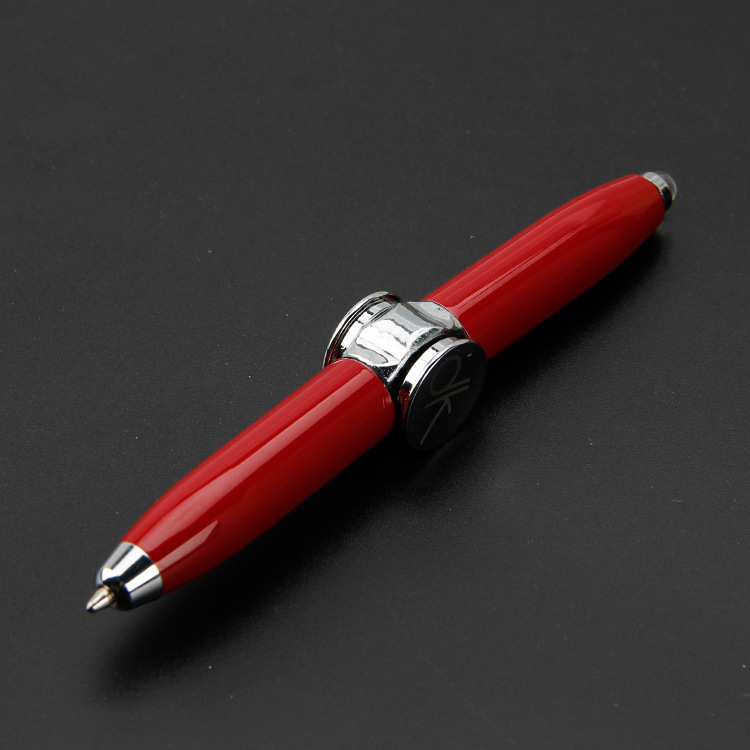 Custom Logo Fidget Spiral Turning Light Ballpoint Pen | Premium Corporate Gifts and Promotional Gifts