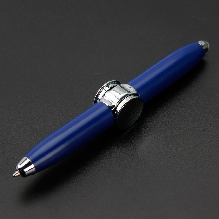 Custom Logo Fidget Spiral Turning Light Ballpoint Pen | Premium Corporate Gifts and Promotional Gifts