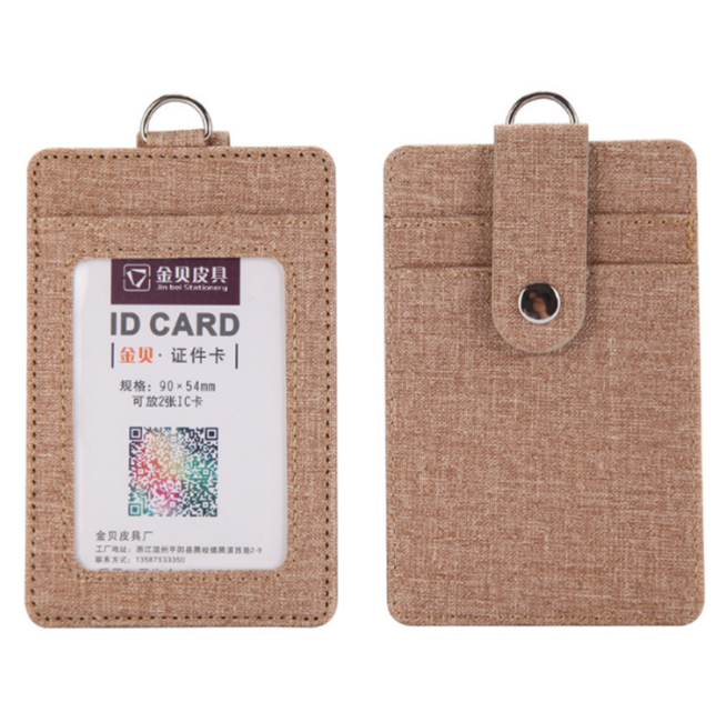 Custom Logo PU leather anti-theft buckle ID case | Premium Corporate Gifts and Promotional Gifts