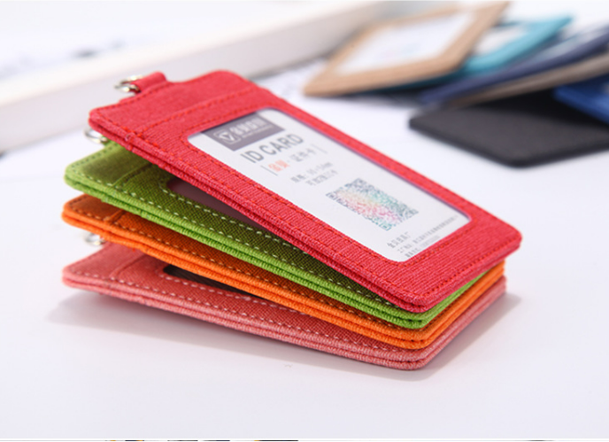 Custom Logo PU leather anti-theft buckle ID case | Premium Corporate Gifts and Promotional Gifts