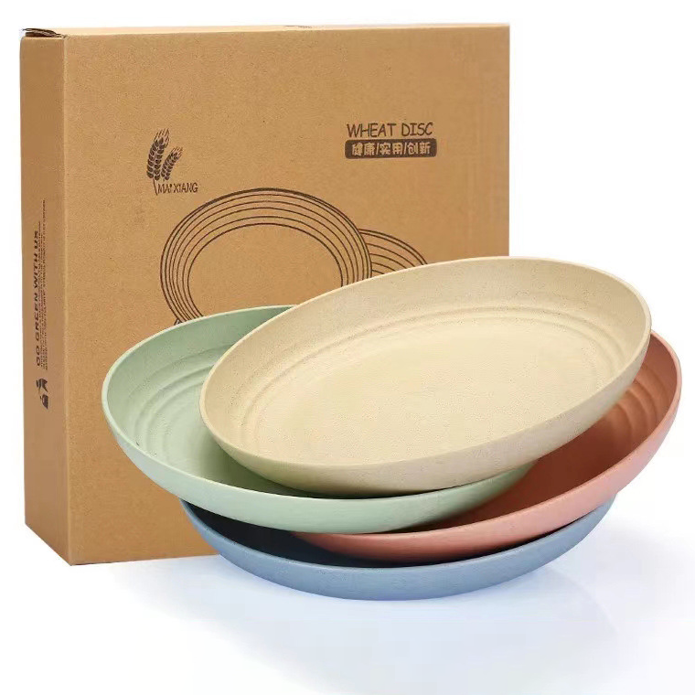 Custom Logo Eco-friendly Wheat Disc (4 packs) | Premium Corporate Gifts and Promotional Gifts