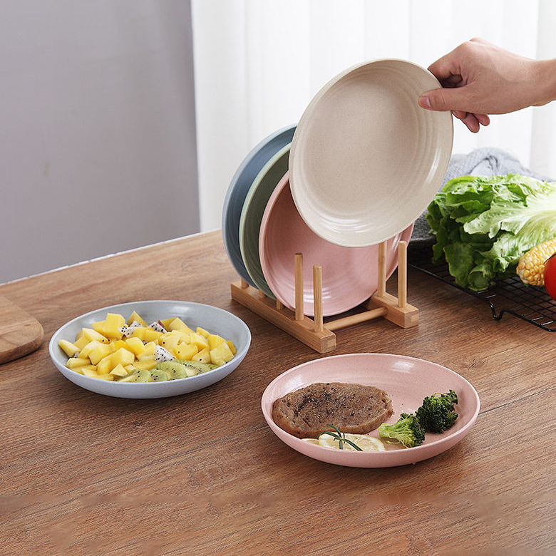 Custom Logo Eco-friendly Wheat Disc (4 packs) | Premium Corporate Gifts and Promotional Gifts