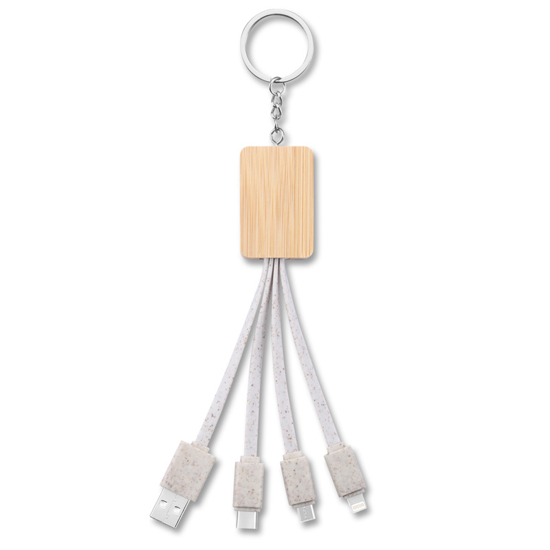 3-in-1 Wheat Straw Stand Data Cable, view 6 of 7