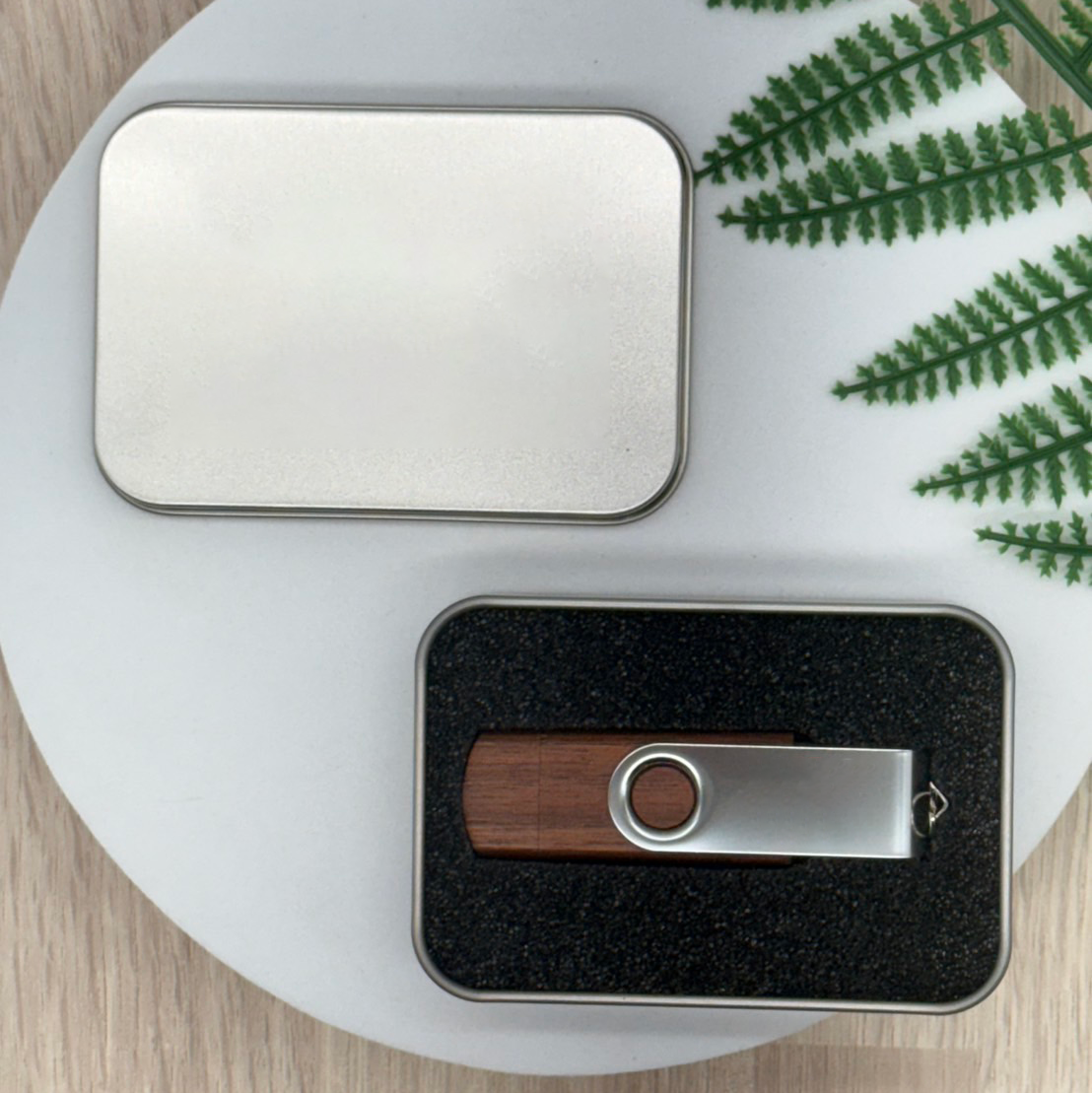 Custom Logo Wooden Rotating Flash Drive | Premium Corporate Gifts and Promotional Gifts