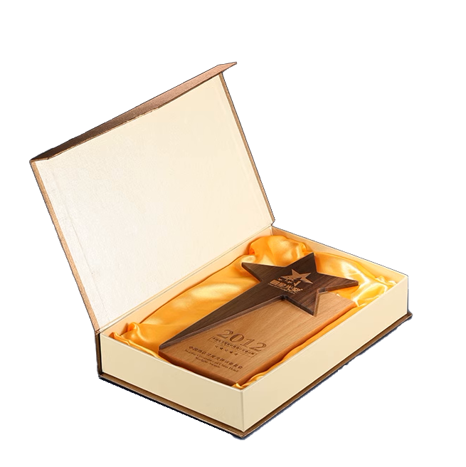 Custom Logo Wooden Star Trophy | Premium Corporate Gifts and Promotional Gifts