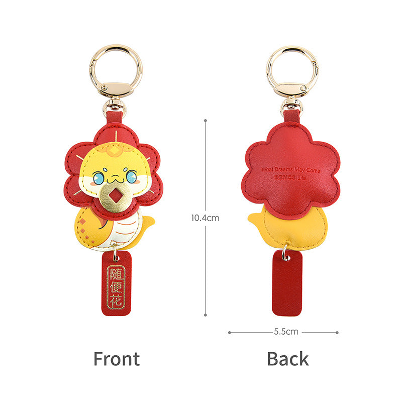 Custom Logo Year of the Snake Commemorative Keychain | Premium Corporate Gifts and Custom Gifts