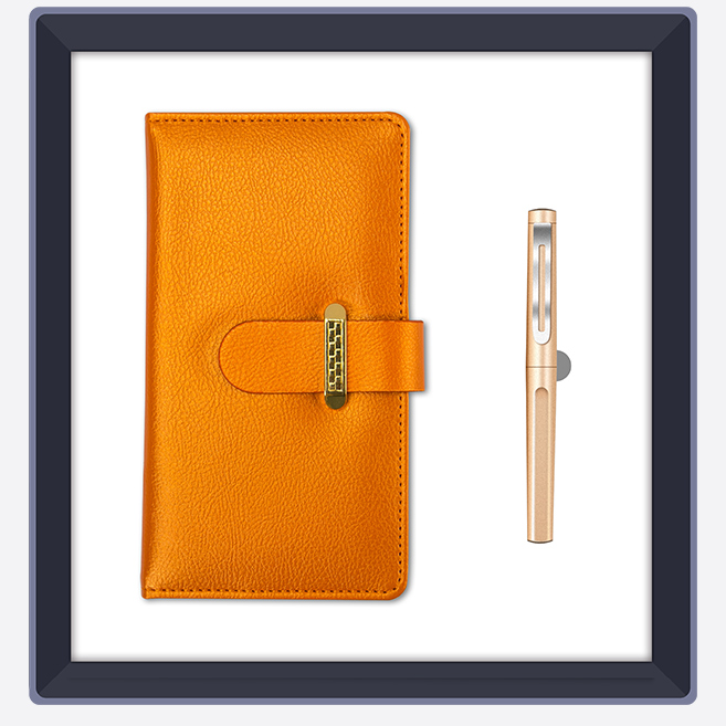 Custom Logo A6 Business Notebook Gift Box (Two-Piece Set) | Premium Corporate Gifts and Custom Gifts