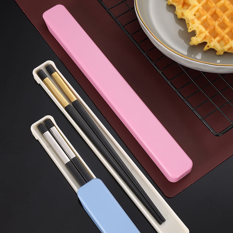 Custom Logo Multi-colored double chopsticks tableware set | Premium Corporate Gifts and Promotional Gifts