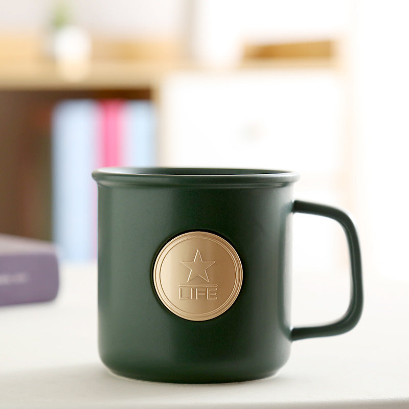 Custom Logo Copper Sheet Color Glazed Mug | Premium Corporate Gifts and Custom Gifts