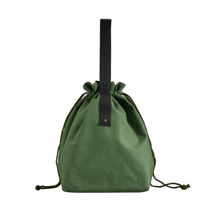 Custom Logo Japanese Canvas Drawstring Insulated Bag | Premium Corporate Gifts and Promotional Gifts