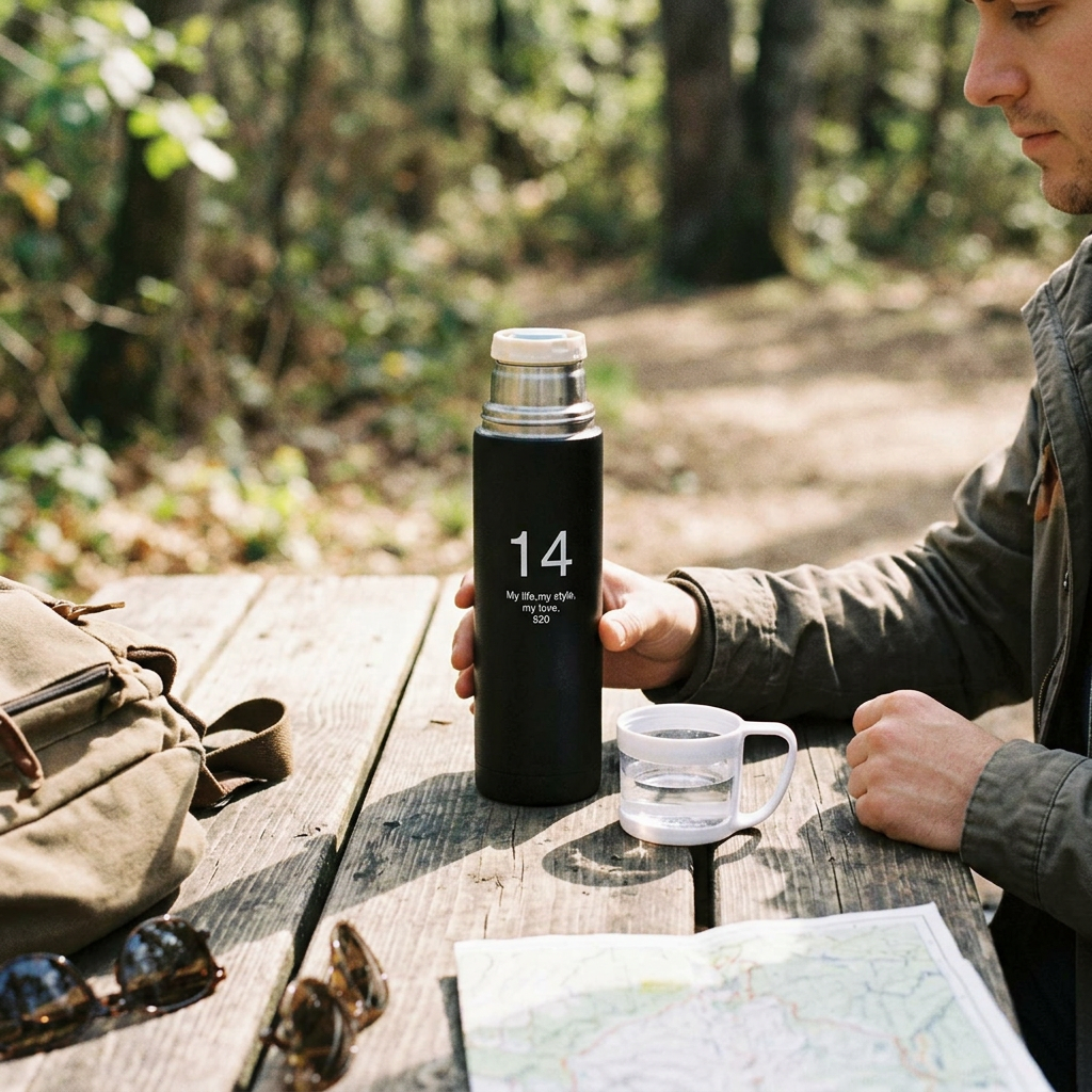 Custom Logo Stainless Steel Vacuum Insulated Cup with Cup