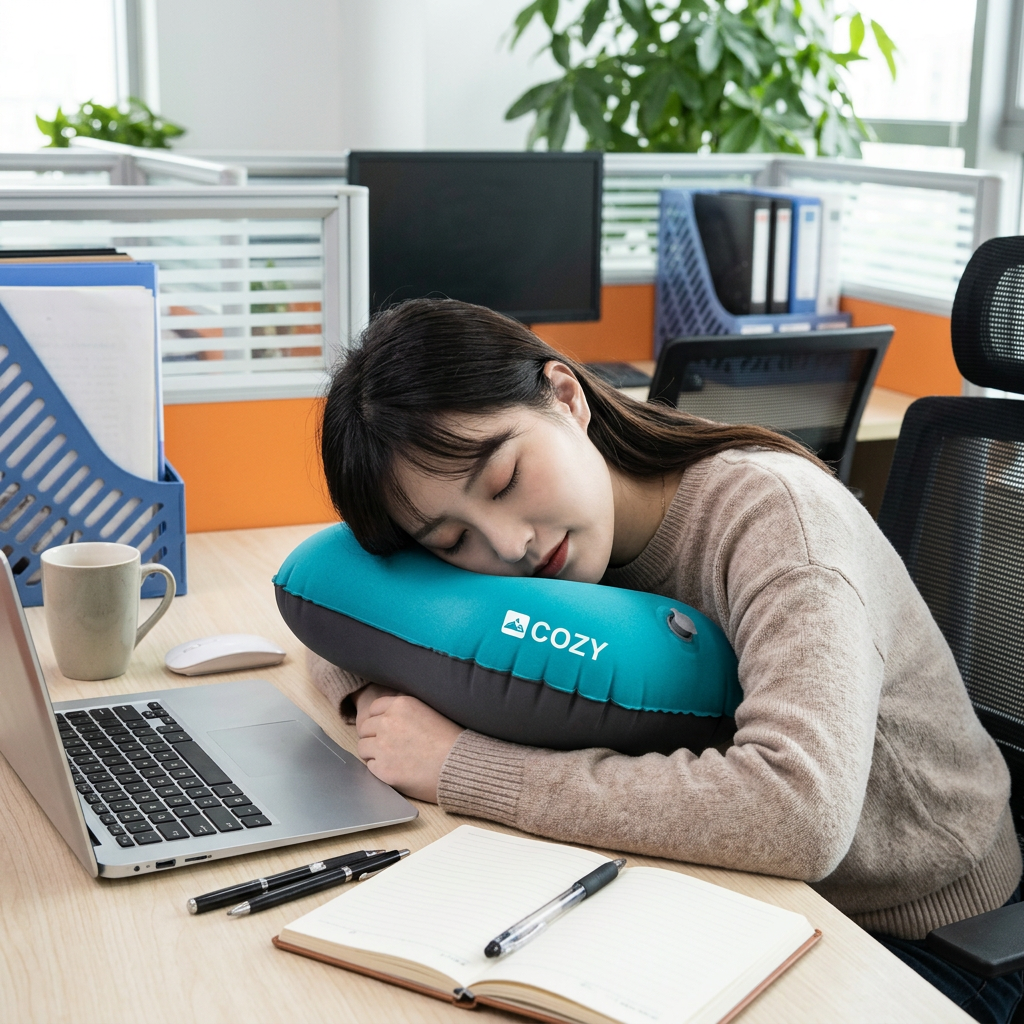 Custom Logo Office Compression Inflatable Pillow