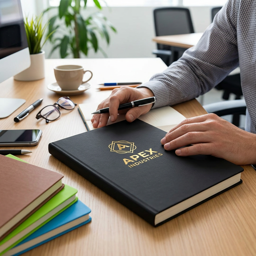 Custom Logo High-quality Hot Stamping Business Notebook