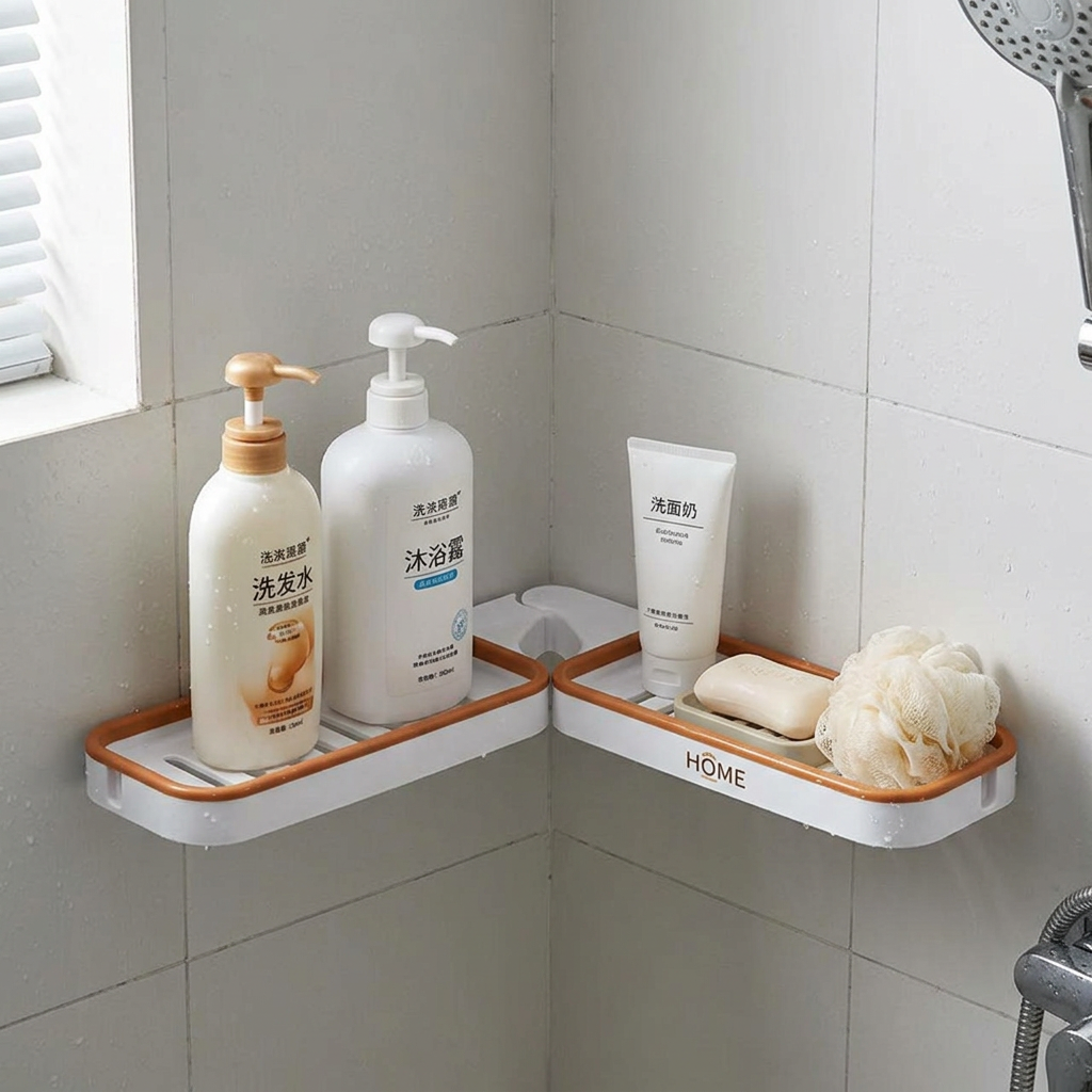 Custom Logo Foldable Bathroom Organizer Rack