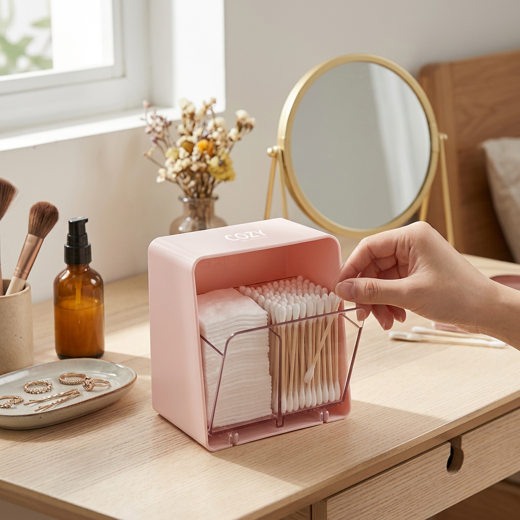 Custom Logo Double-layer Storage Box Transparent with Lid Dustproof