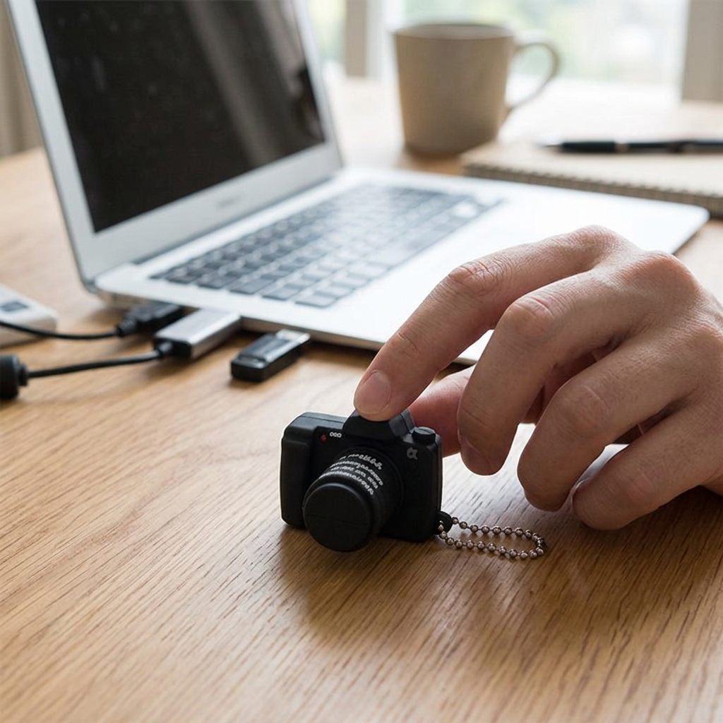 Custom Logo Fun Camera-Shaped Flash Drive