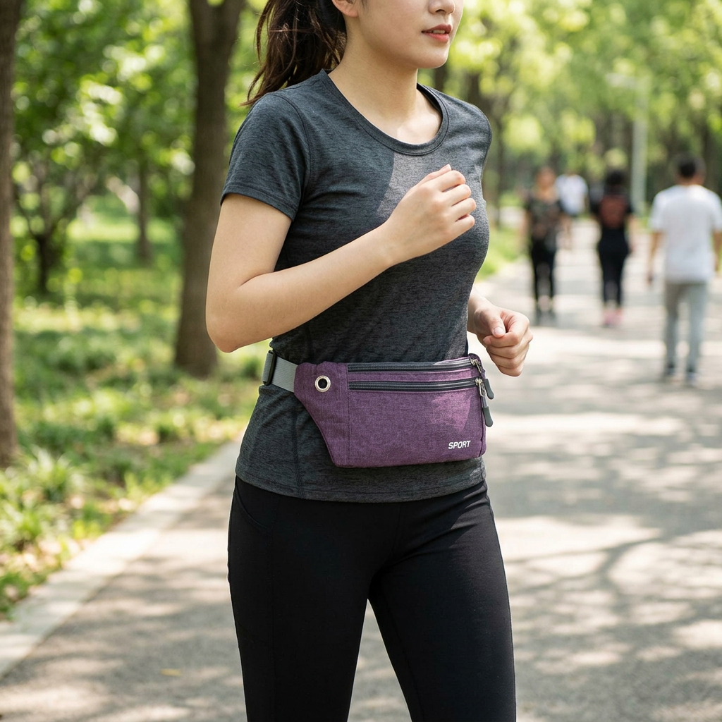 Custom Logo Lightweight Close-fitting Waist Bag
