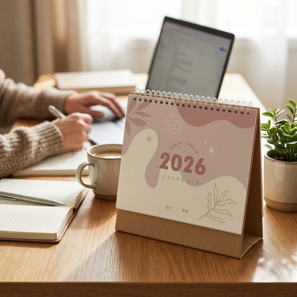 Custom Logo Annual Calendar Table Calendar