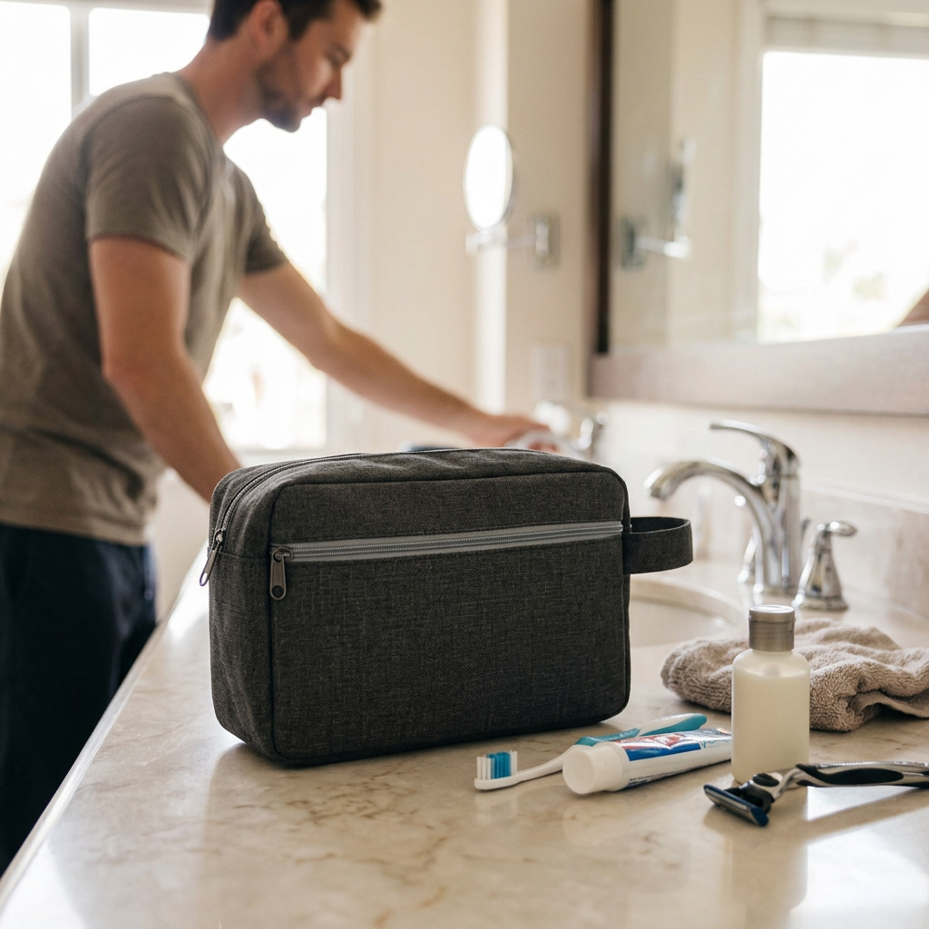 Custom Logo Portable Travel Storage Bag Cosmetic Bag