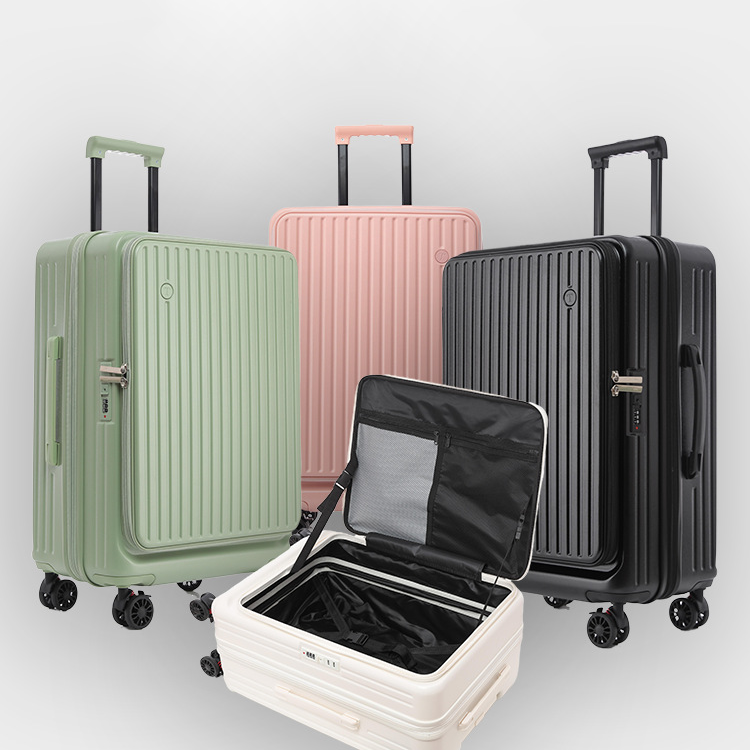 Multi-functional Front-Opening Luggage printed with a company logo, corporate gift