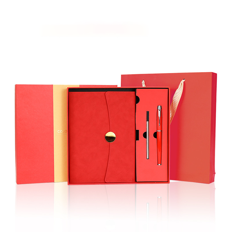 Custom Logo Round Buckle Notebook Advertising Pen Gift Box | Premium Corporate Gifts and Promotional Gifts