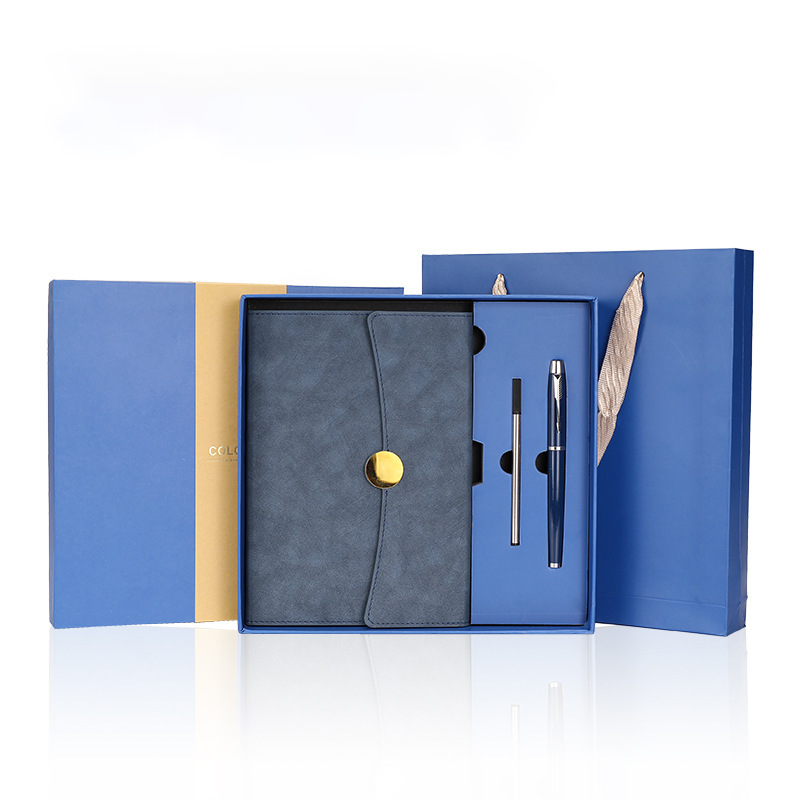Round Buckle Notebook Advertising Pen Gift Box, view 4 of 8