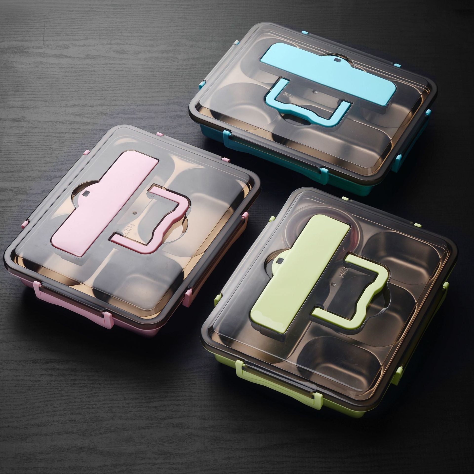 Custom Logo Stainless Steel Multi-Compartment Bento Box | Premium Corporate Gifts and Custom Gifts