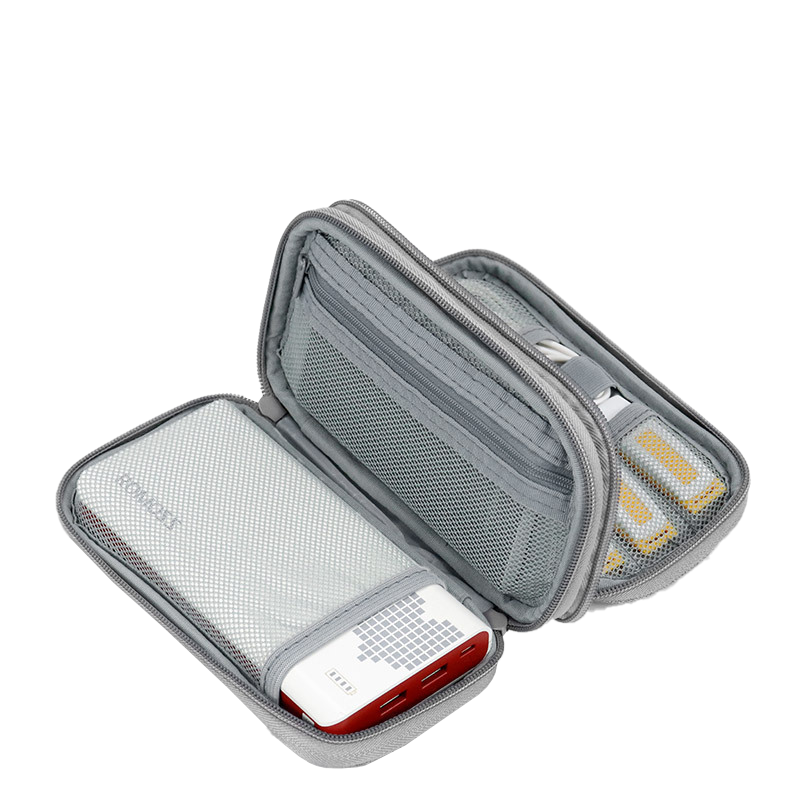 Custom Logo Double-layer charger storage bag | Premium Corporate Gifts and Custom Gifts