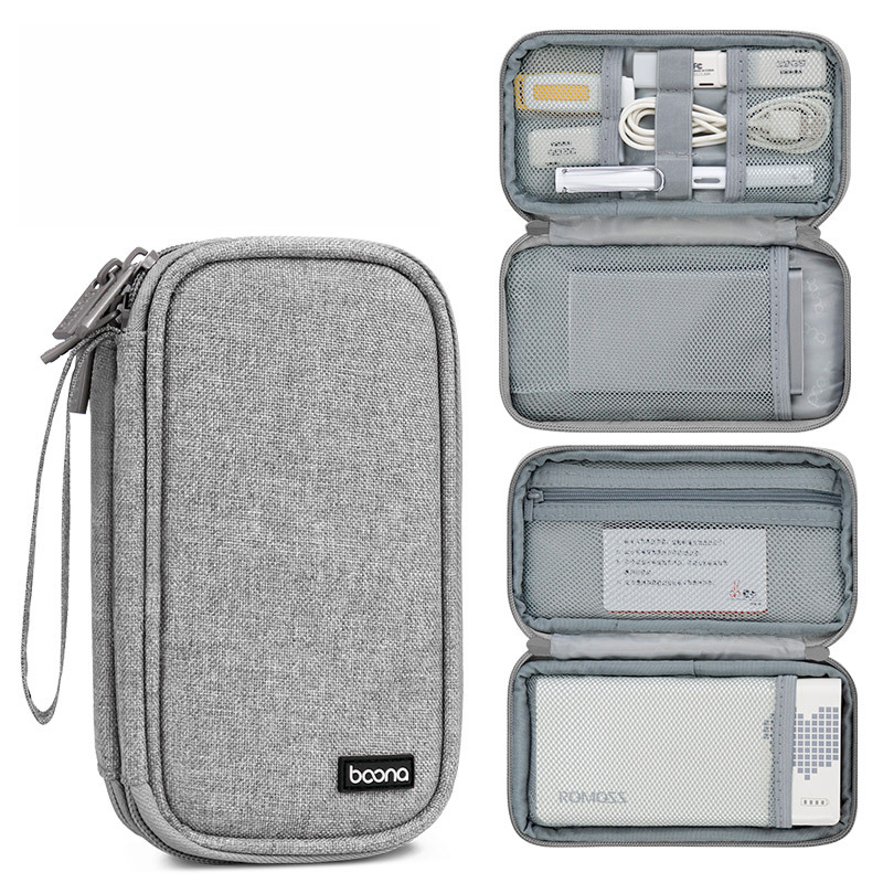 Custom Logo Double-layer charger storage bag | Premium Corporate Gifts and Promotional Gifts