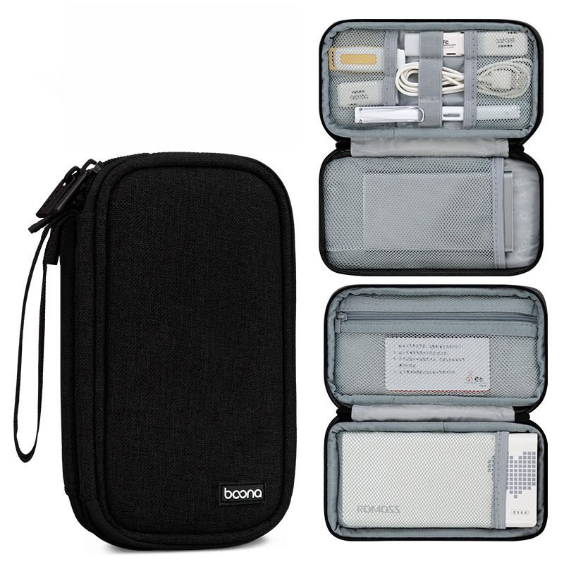 Custom Logo Double-layer charger storage bag | Premium Corporate Gifts and Promotional Gifts